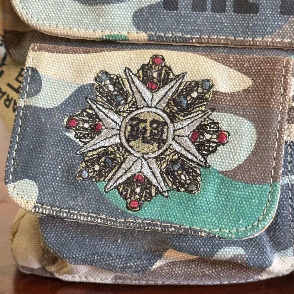 VTG Y2K Harajuku Lovers Gwen Stefani camouflage crossbody messenger bag - Picture 2 of 14